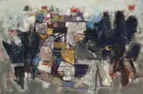 Louis James, Landscape, A Village 1959