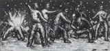 Peter Booth, Untitled (Crowd) 1996, 1996, pastel on paper