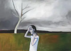 Approaching Storm 2002 by Robert Dickerson, 2002, synthetic polymer paint on canvas, sold Sep 2010