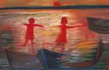 Charles Blackman, Sunset Silhouette