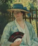 Rupert Bunny, In the Garden (Portrait of the Artist's Wife) c1925