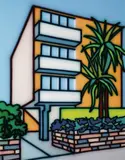 Howard Arkley, Urban Apartments 1999, 1999, synthetic polymer paint on canvas