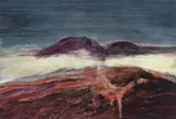 Burke in the Desert 1966 by Sidney Nolan, 1966, ripolin on paper on board, sold Sep 2010