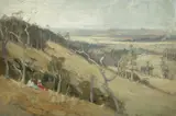A. H. Fullwood, Hawkesbury River Valley, New South Wales 1921, 1921, oil on board