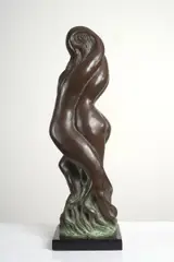 Lovers Changing into a Tree 1969 by Guy Boyd, 1969, bronze with oxidised green patina, sold Sep 2010