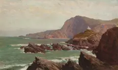 John Mather, Coastal Scene 1899, 1899, oil on canvas