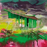 Stephen Bush, Southeast in the Summer 2006, 2006, oil and enamel on linen