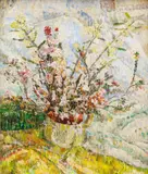 Grace Cossington Smith, Wildflowers in Jug c1944-47, c1944-47, oil on board