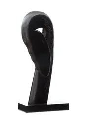 Profile 1 1978 by Joel Elenberg, 1978, black Belgian marble, sold Jun 2010
