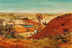 Arthur Boyd, Moby Dick Hill, near Frankston, Victoria 1949, 1949, tempera and oil on composition board