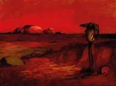 Russell Drysdale, Red Landscape 1958, 1958, oil on canvas