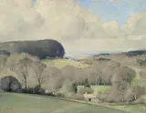 Tom Roberts, A Kentish Landscape 'Spring in Dorset' 1922, 1922, oil on canvas