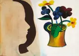 Narcissus and Echo 1967 by Charles Blackman, 1967, oil on canvas-paper on composition board, offered Jun 2010