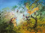 David Boyd, St Peters Vision in an Orchard 1989, 1989, oil on canvas