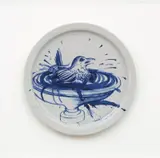 Brett Whiteley, Bird Bathing c1990, c1990, painted and glazed ceramic plate