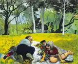 Fred Cress, An Outing 1996, 1996, synthetic polymer paint on canvas
