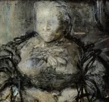 Study for The Matriarch c1967 by William Dobell, c1967, oil on composition board, sold Jun 2010