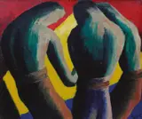 Peter Purves Smith, Three Men 1937, 1937, oil on canvas on composition board