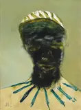 Head 1963 by Sidney Nolan, 1963, oil on composition board, sold Jun 2010