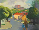 Roland Wakelin, The Blue Awning
