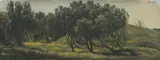 Eugene von Guerard, Honeysuckles Cape Schanck 1873, 1873, oil on paper on board