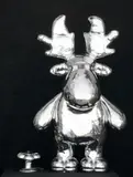 Michael Doolan, For Now and Forever (Moose) 2007, 2007, ceramic with platinum lustre (2 elements)
