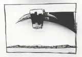 John Kelly, Head in a Landscape 2002, 2002, laser cut metal stencil