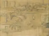 Lloyd Rees, Northwood 1965, 1965, pencil and wash on paper