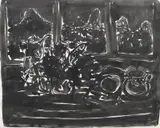View from the Window 1976 by Brett Whiteley, 1976, ink on paper, sold Mar 2010