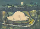 The Haystack in Moonlight 1955 by Charles Blackman, 1955, enamel on paper on composition board, sold Mar 2010