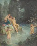 Norman Lindsay, River Nymphs