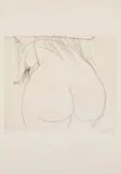 Brett Whiteley, Woman Under the Shower 1976, 1976, etching