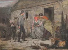 Robert Hawker Dowling, Going out with the Tide c1882, c1882, oil on canvas