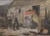 Robert Hawker Dowling, Going out with the Tide c1882, c1882, oil on canvas