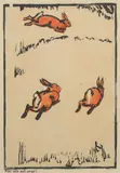 Violet Teague, Flirt Tails and Away 1905, 1905, woodcut