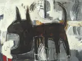 Wayde Owen, Big Dog - Actually 2005, 2005, oil and bitumen on canvas
