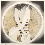 George Baldessin, Personage in Striped Leotard 1973, 1973, colour lithograph