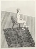 John Brack, Nude in Profile 1978, 1978, lithograph on paper