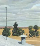 David Frazer, Gnarwarre Rooftop 2001, 2001, oil on paper