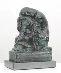 Arthur Murch, At the Well, Kneeling Figure c1930, c1930, bronze