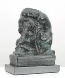 Arthur Murch, At the Well, Kneeling Figure c1930, c1930, bronze