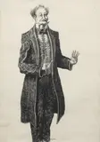 Russell Drysdale, Mr Pecksniff from Martin Chuzzlewit by Charles Dickens 1950