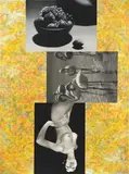 John Young, Q Painting 2000, 2000, digital print and oil on canvas