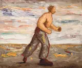 Peter Booth, Painting (Man in Landscape) 1986