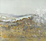 Fred Williams, Summer Snow at Perisher 1976-77, 1976-77, oil on canvas