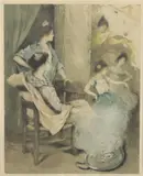 Allan Osterlind, Les Petit Danseues, colour aquatint