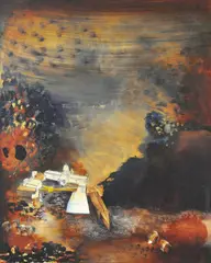 Philip Hunter, House for Heraclitus 1995, 1995, oil on canvas