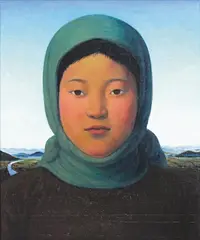Xue Mo, Miss Wunna 2009, 2009, oil on linen
