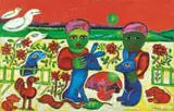 Mirka Mora, At the Front Gate 1995, 1995, oil on canvas