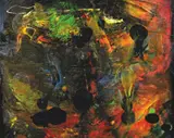 Dale Frank, (Untitled) [formerly part of a larger work titled Exploitation and the Bad Mother Painting with Avocados (the Puss Brains - A Matter of a Sore)]  1989-90